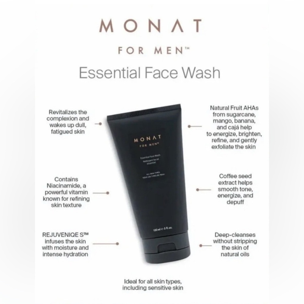 Monat For Men Essential Face Wash